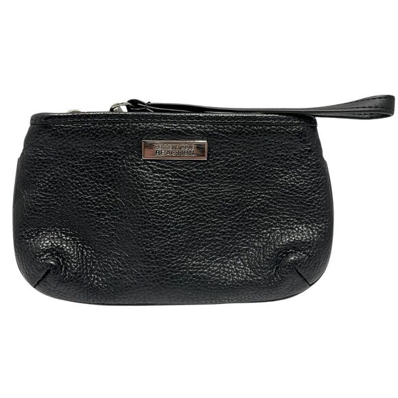 Kenneth Cole Reaction Handbags - Kenneth Cole Reaction Black Leather Wristlet